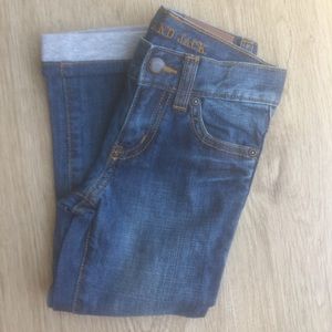 3T Janie and Jack Jersey cuffed blue jeans